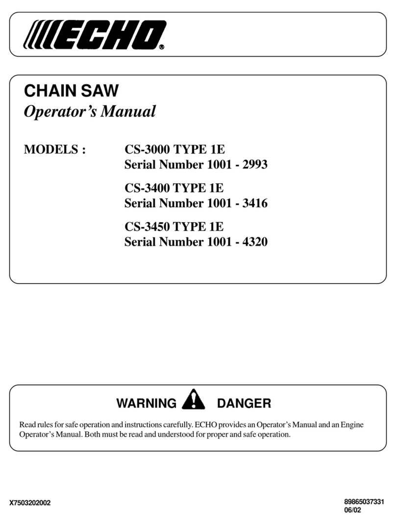 Echo CS-3000 TYPE 1E User manual