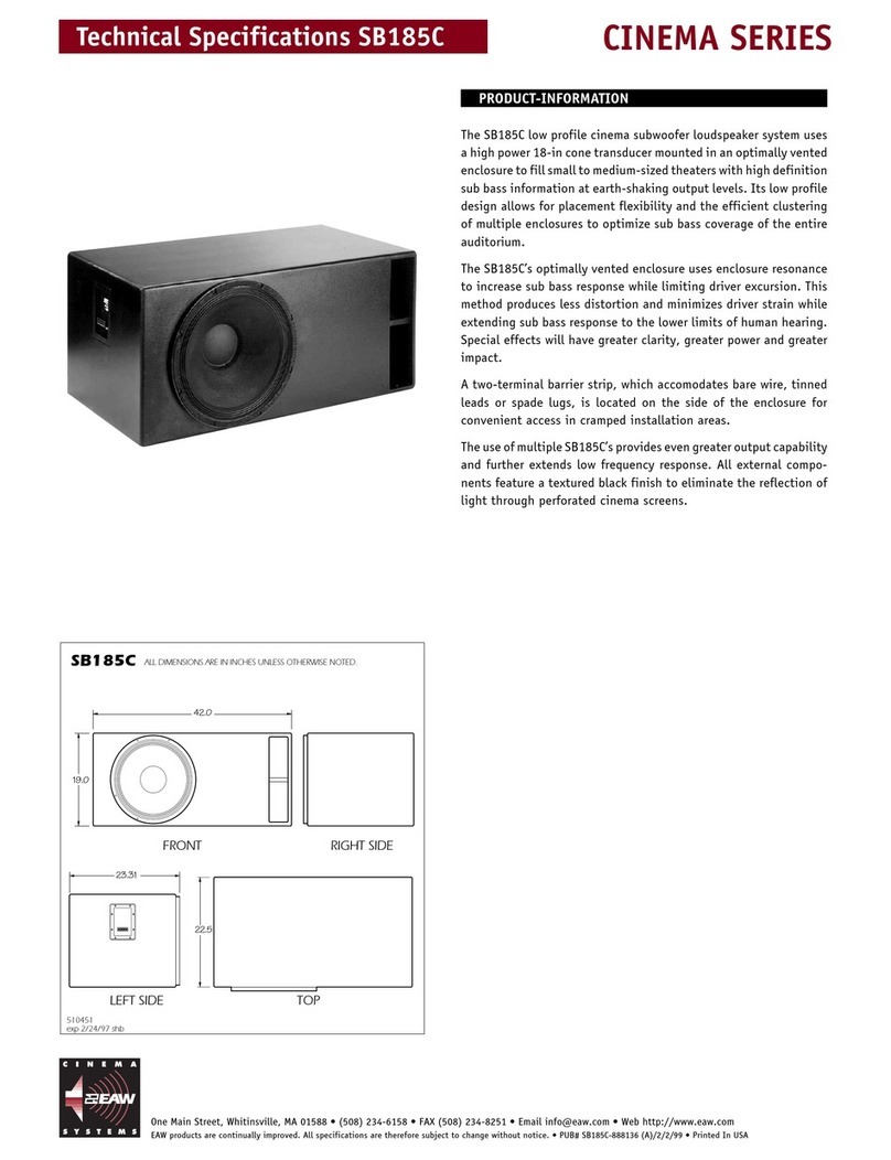 EAW SB185C User manual