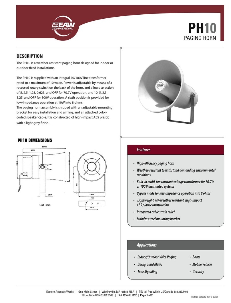 EAW PH10 User manual