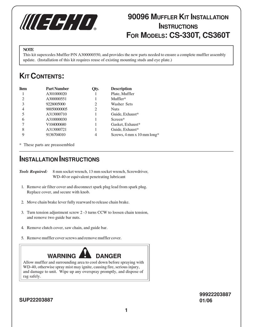 Echo 90096 MUFFLER KIT CS-330T User manual