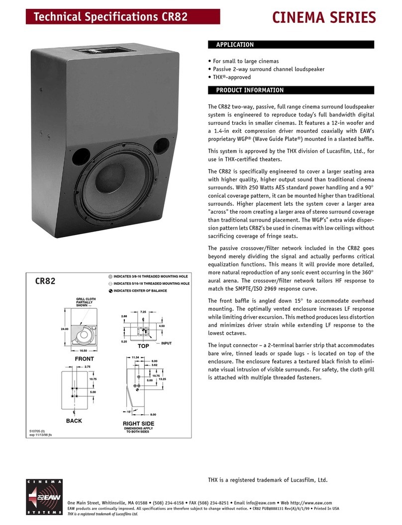 EAW CR82 User manual