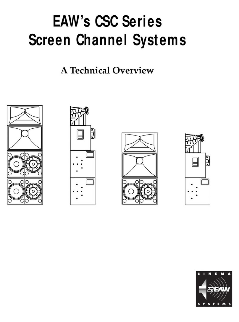 EAW Cinema Screen Channel Speaker CSC723 Installation guide