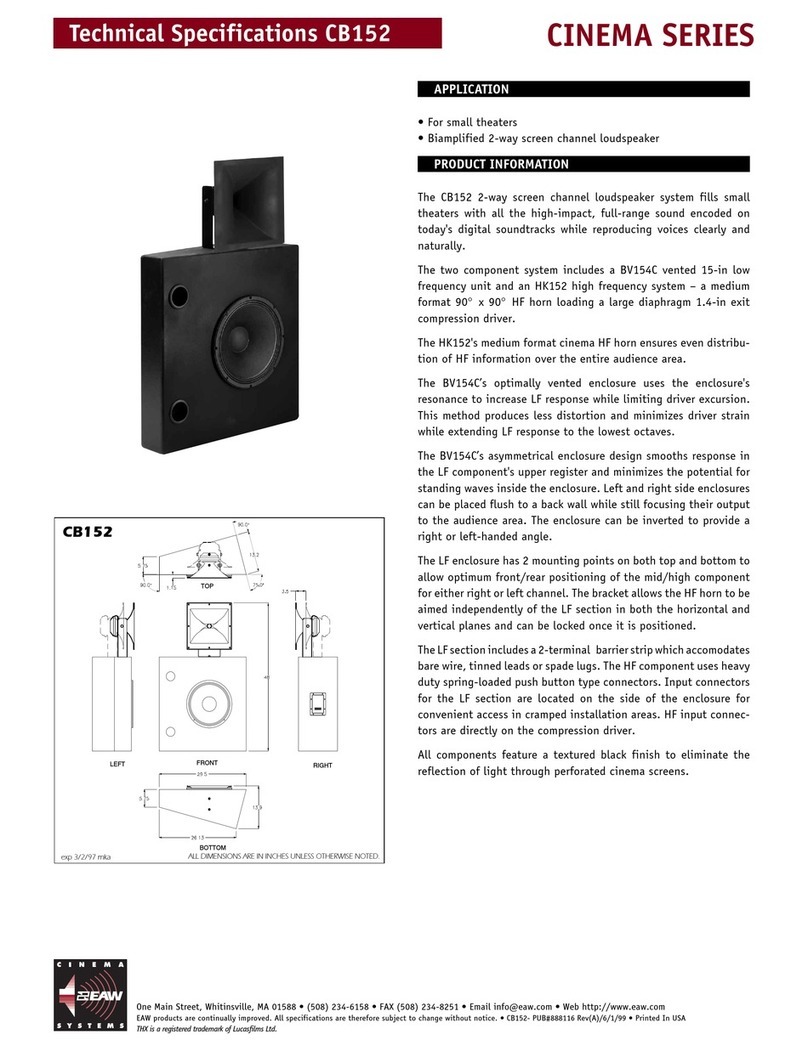 EAW CB152 User manual