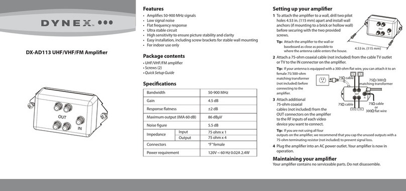 Dynex DX-AD113 Quick setup guide