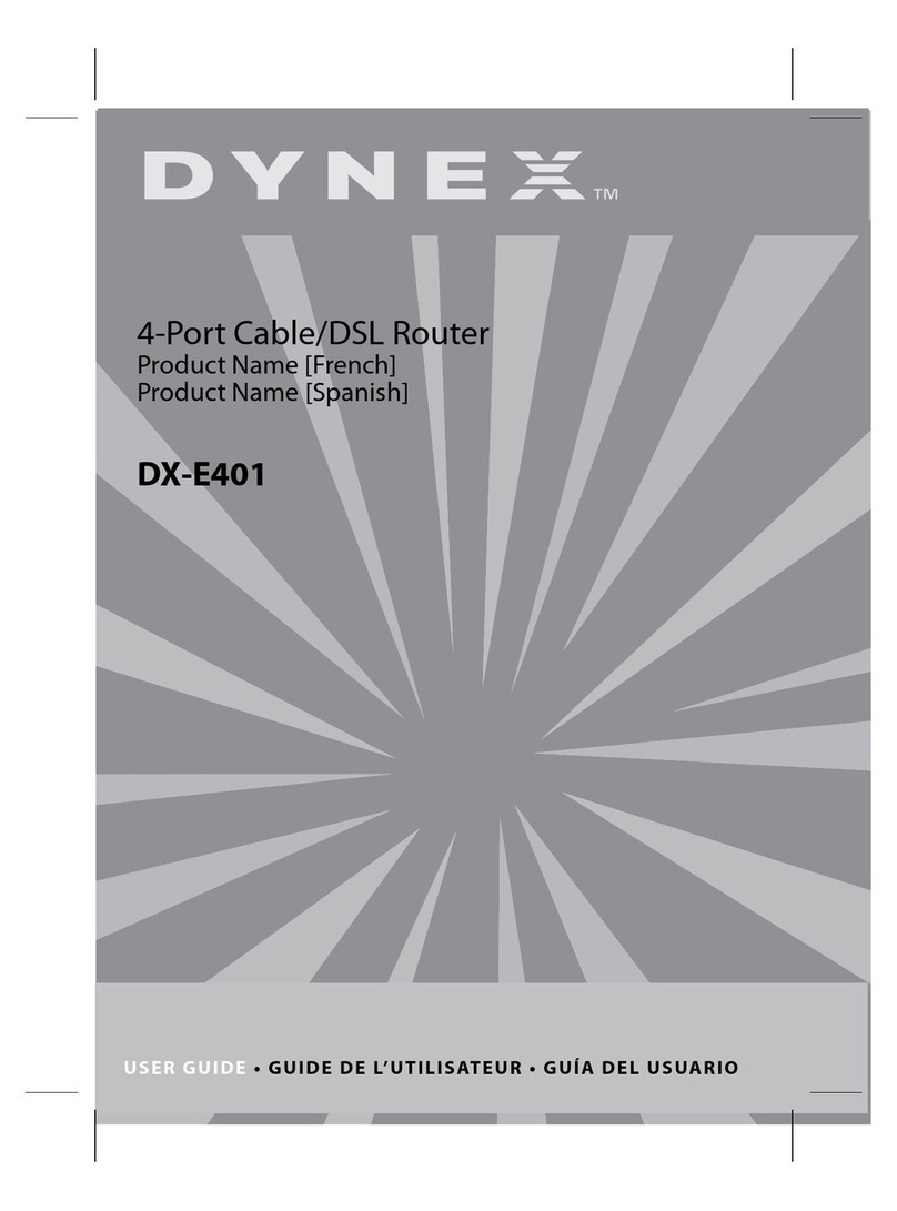Dynex DX-E401 - EN Broadband Router user guide
