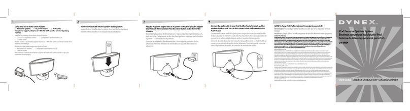 Dynex MP3 Docking Station User manual
