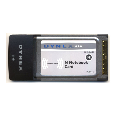 Dynex DX-NNBC - N NOTEBOOK CARD WiFi User manual