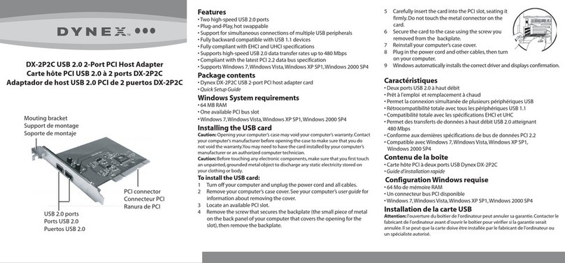 Dynex DX-2P2C User manual