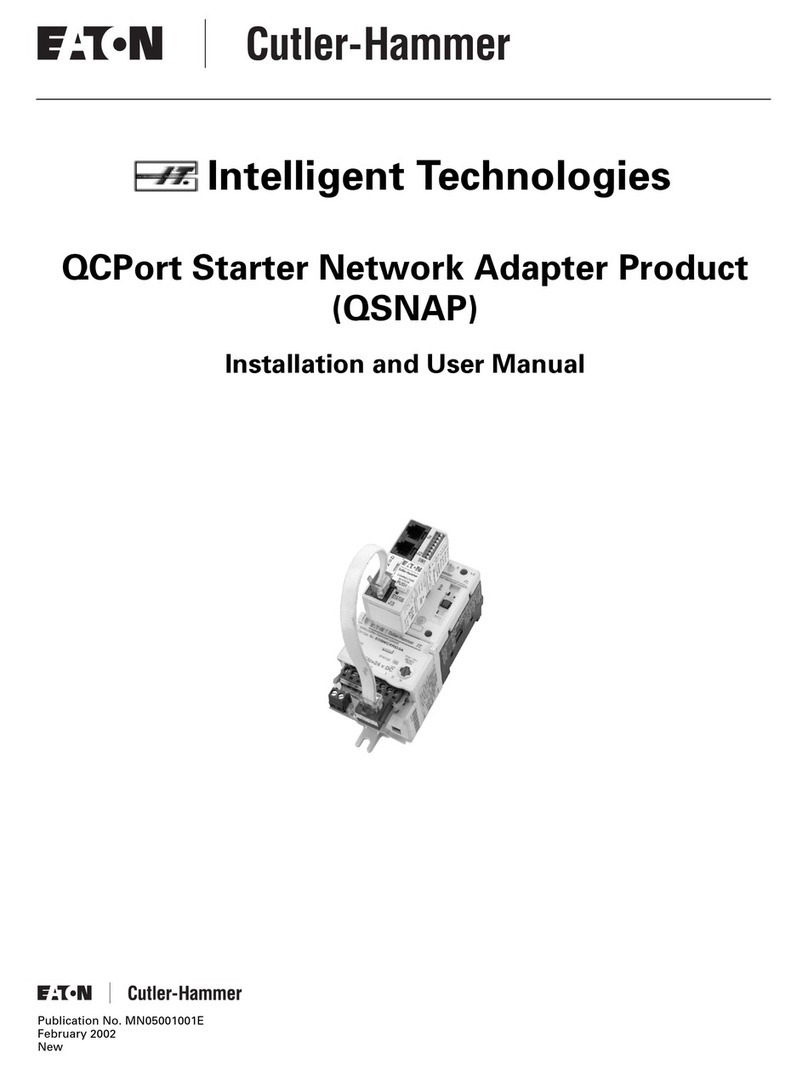 Eaton QSNAP Installation and user manual
