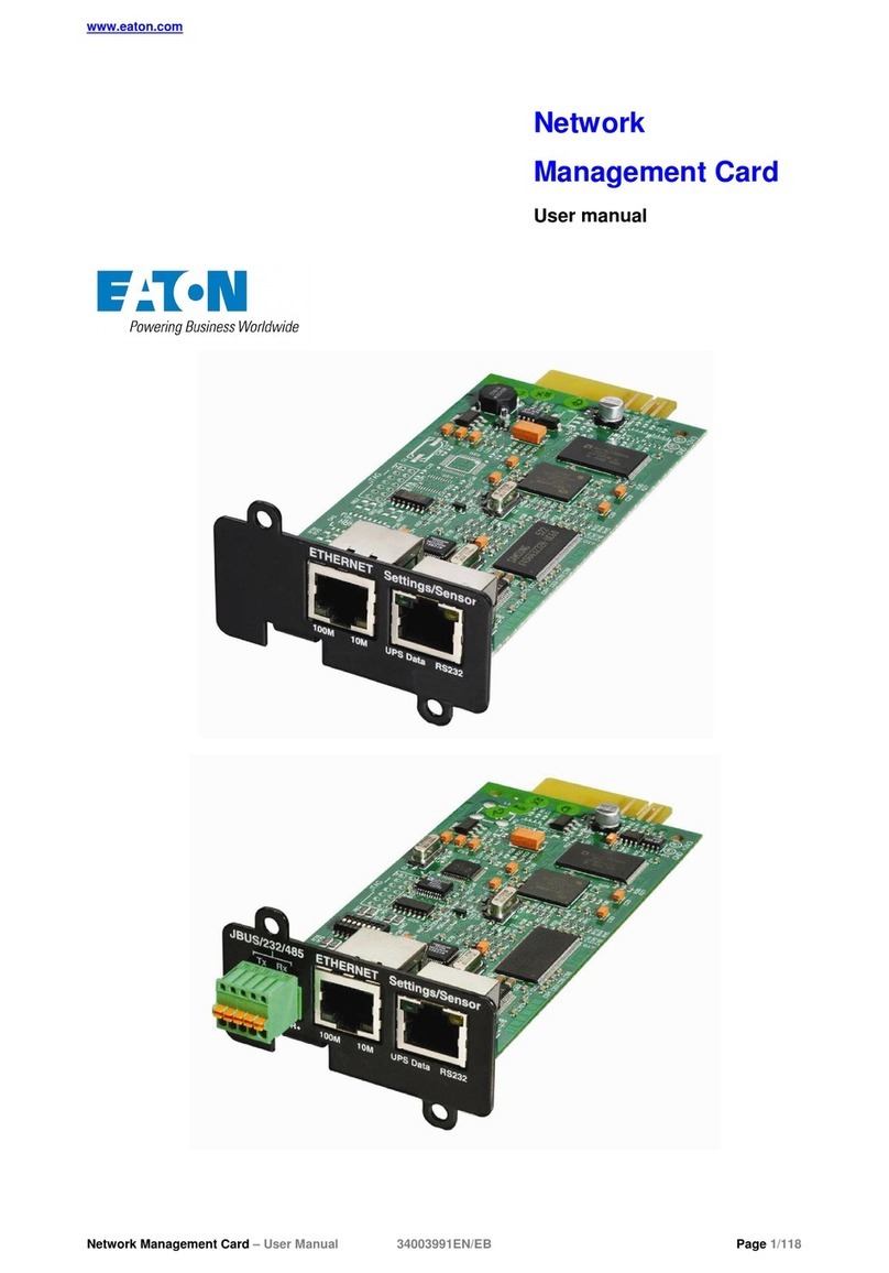 Eaton 34003991EN/EB user manual Eaton 34003991EN/EB user manual