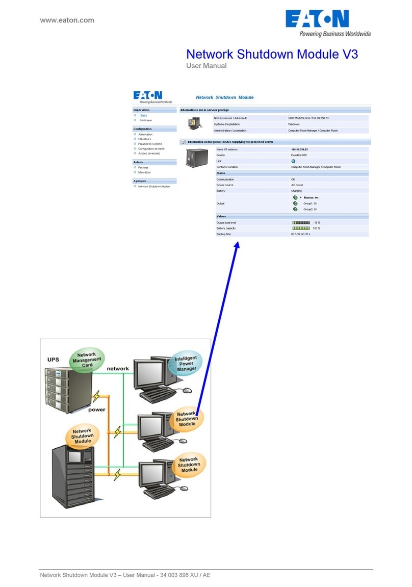 Eaton Network Shutdown Module V3 user manual