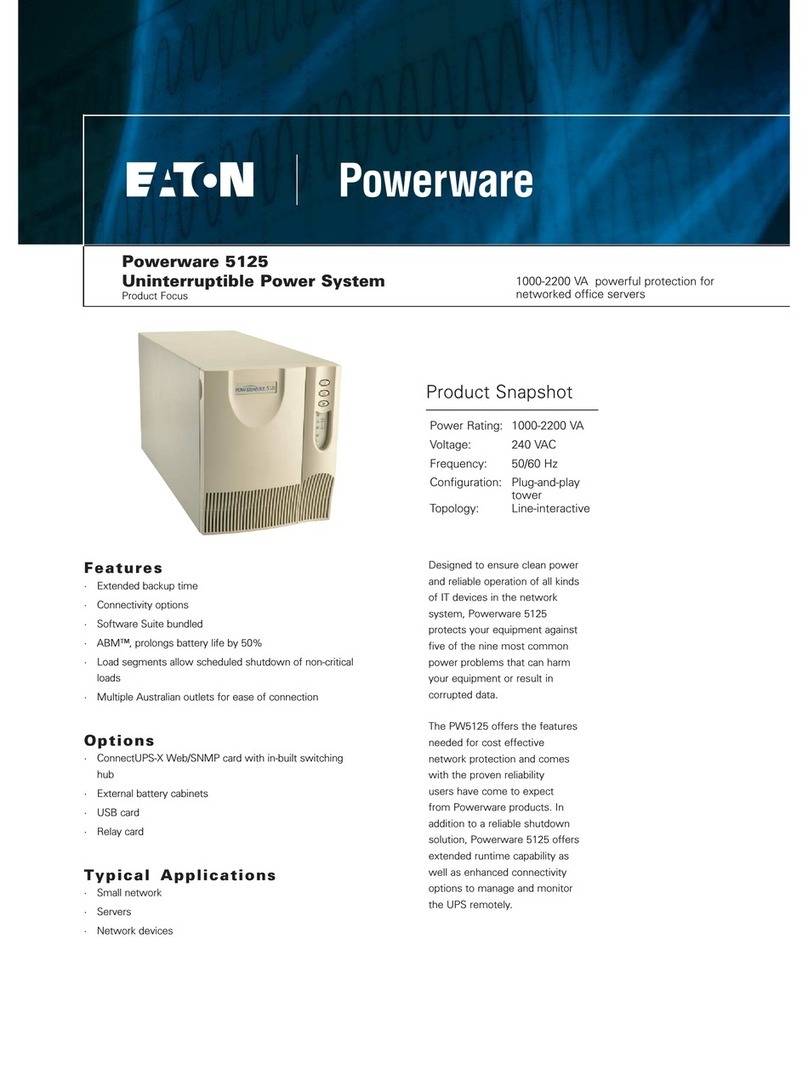 Eaton Powerware 5125 User manual