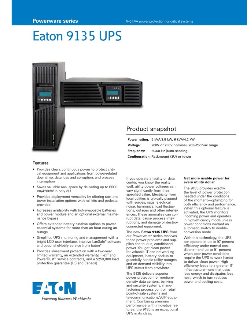 Eaton Powerware 9135 Specifications