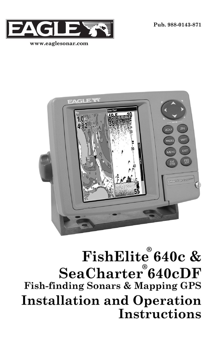 Eagle FishElite 640c Installation and operation instructions