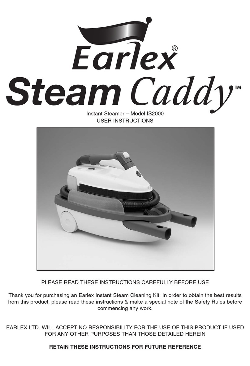 Earlex STEAM CADDY IS 2000 User instructions