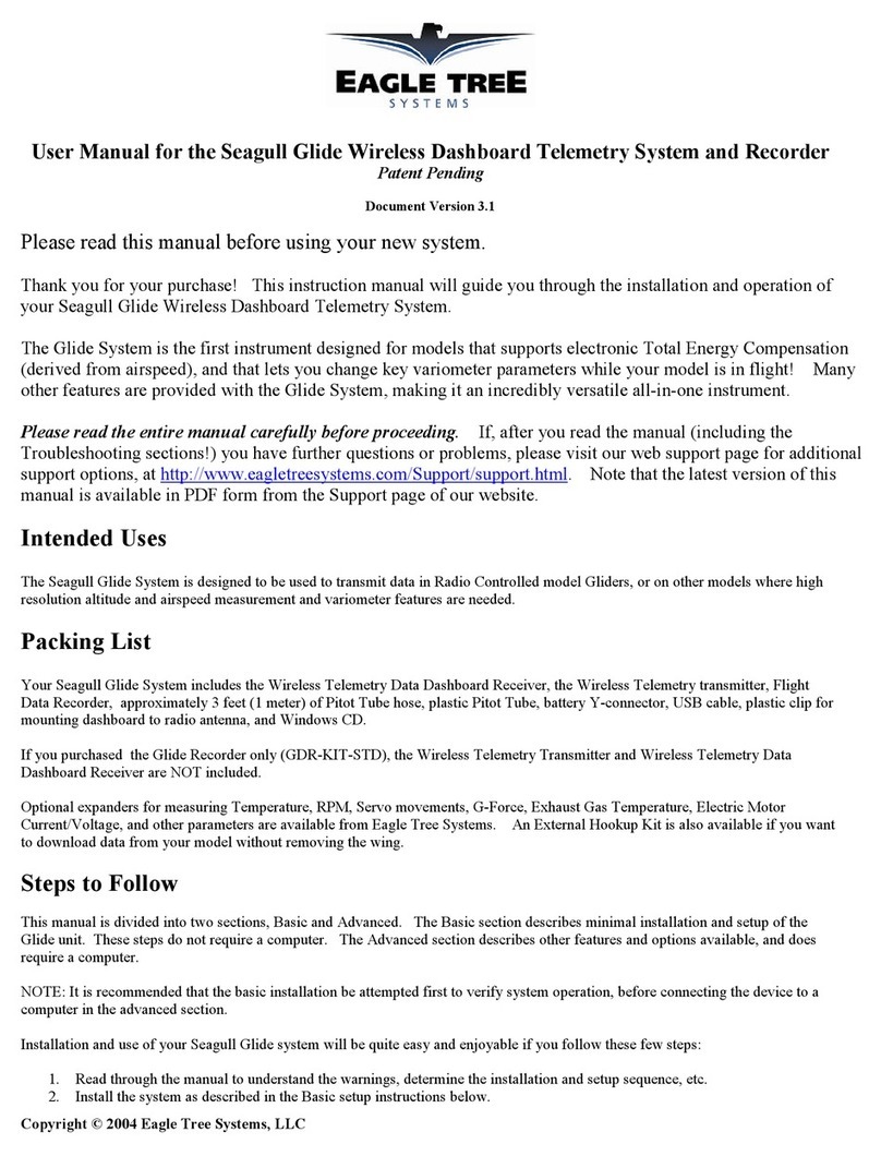 Eagle Tree Systems Seagull Glide instruction manual