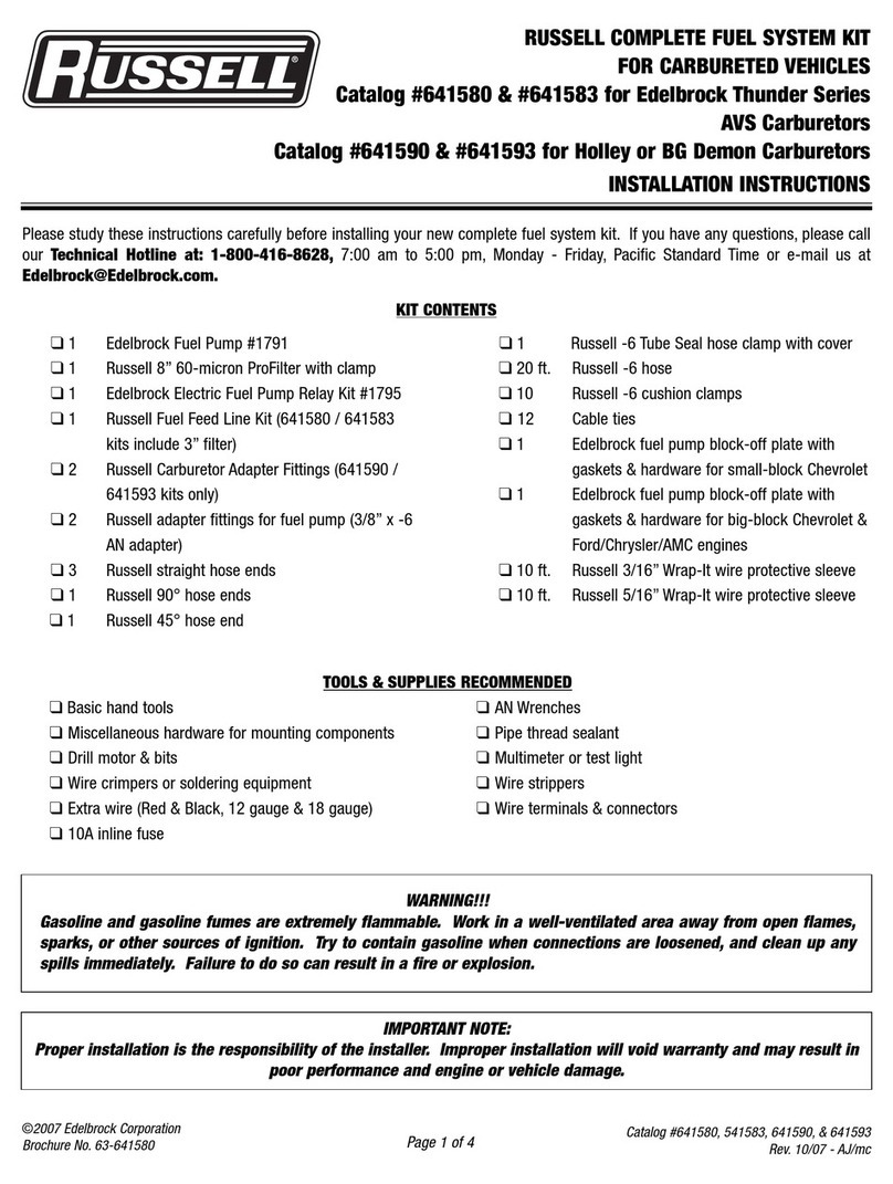 Edelbrock 541583 installation instructions