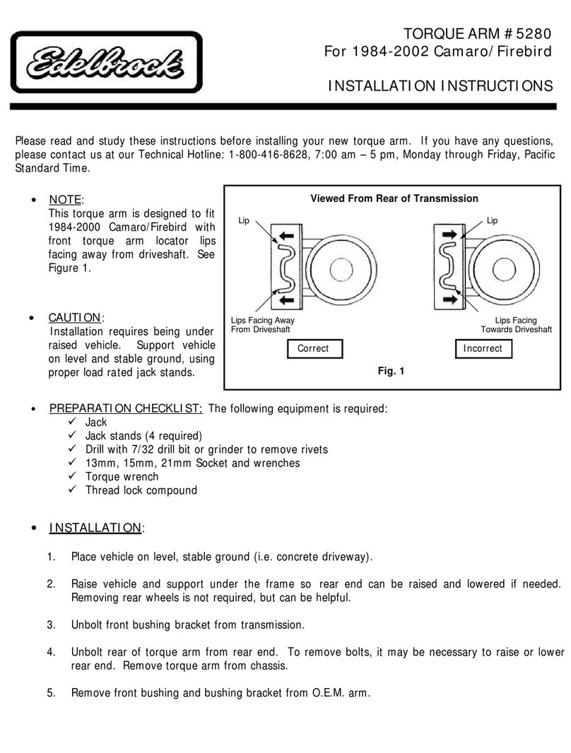 Edelbrock 5280 installation instructions