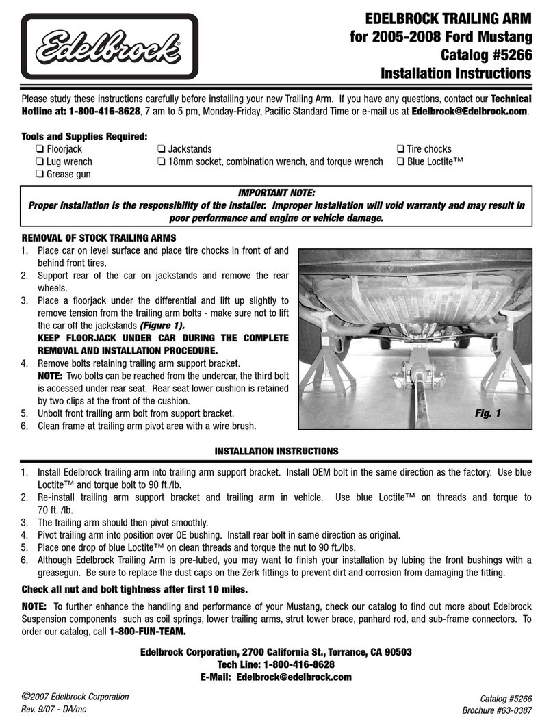 Edelbrock 5266 User manual