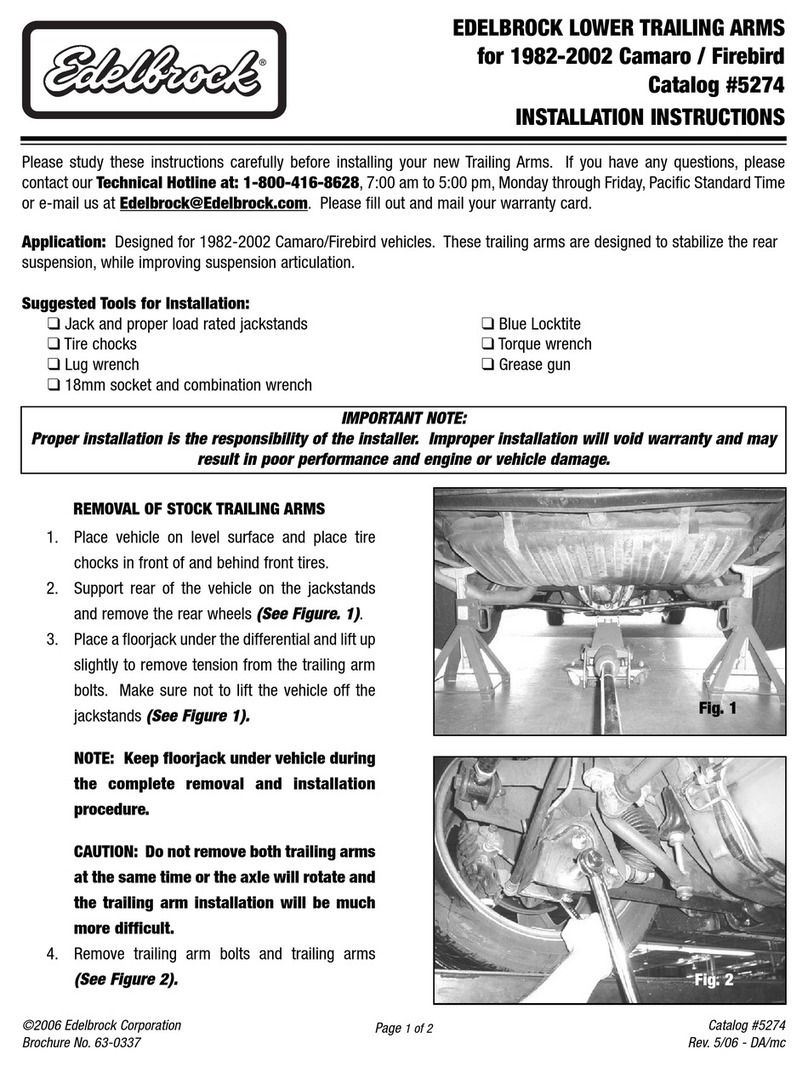 Edelbrock 5274 5274 User manual