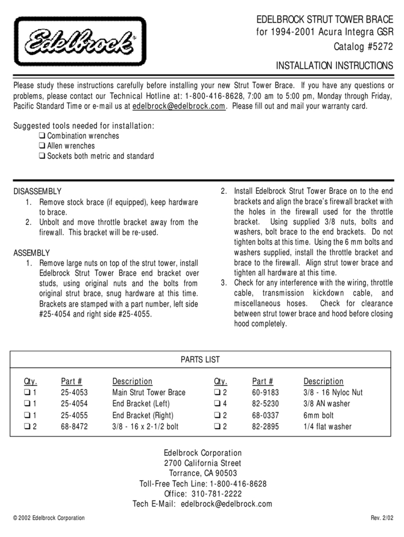 Edelbrock 5272 User manual