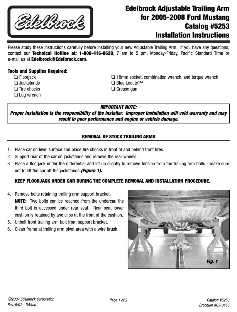 Edelbrock 5253 User manual