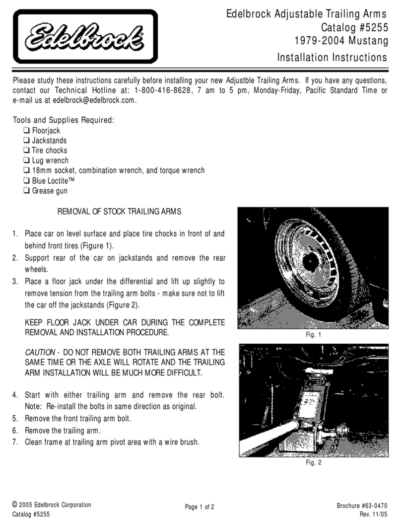 Edelbrock 5255 installation instructions Edelbrock 5255 installation instructions
