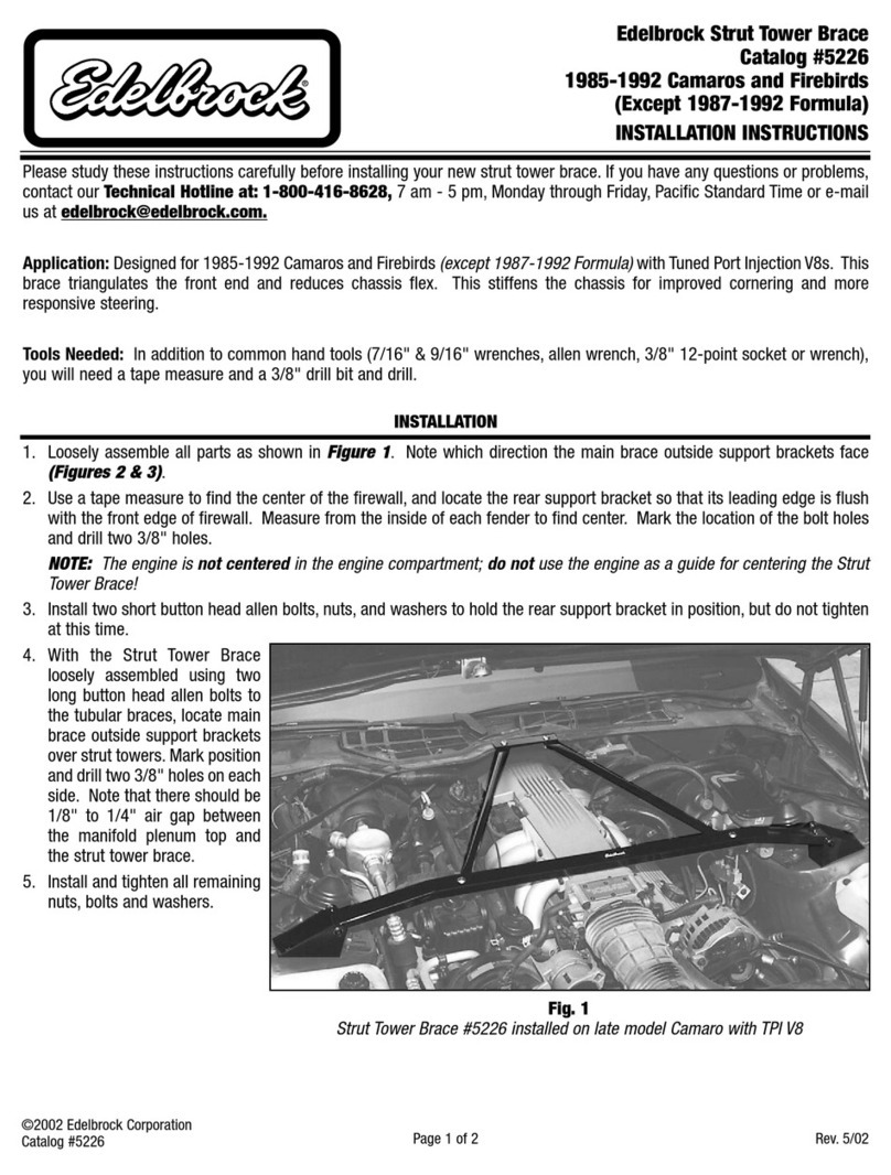 Edelbrock 5226 User manual