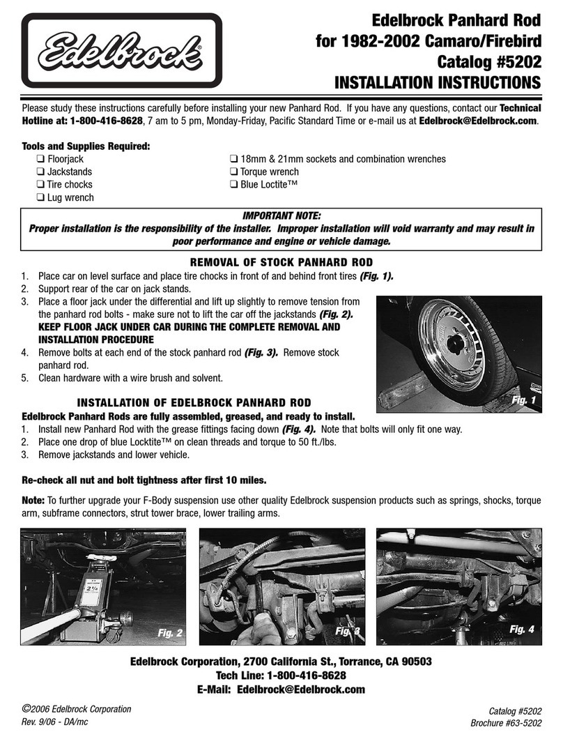 Edelbrock 5202 installation instructions Edelbrock 5202 installation instructions