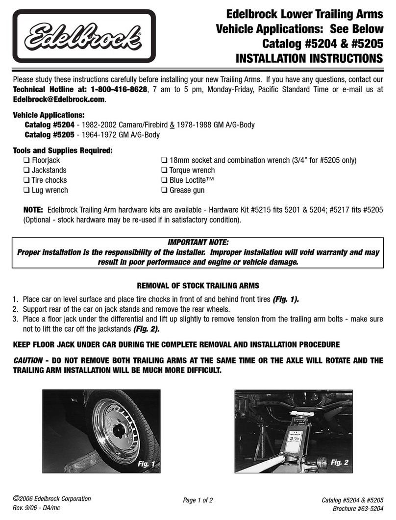 Edelbrock 5204 User manual