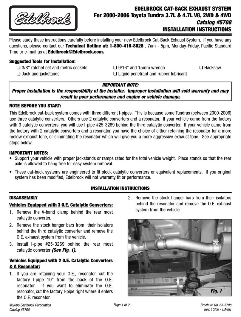Edelbrock 5708 installation instructions