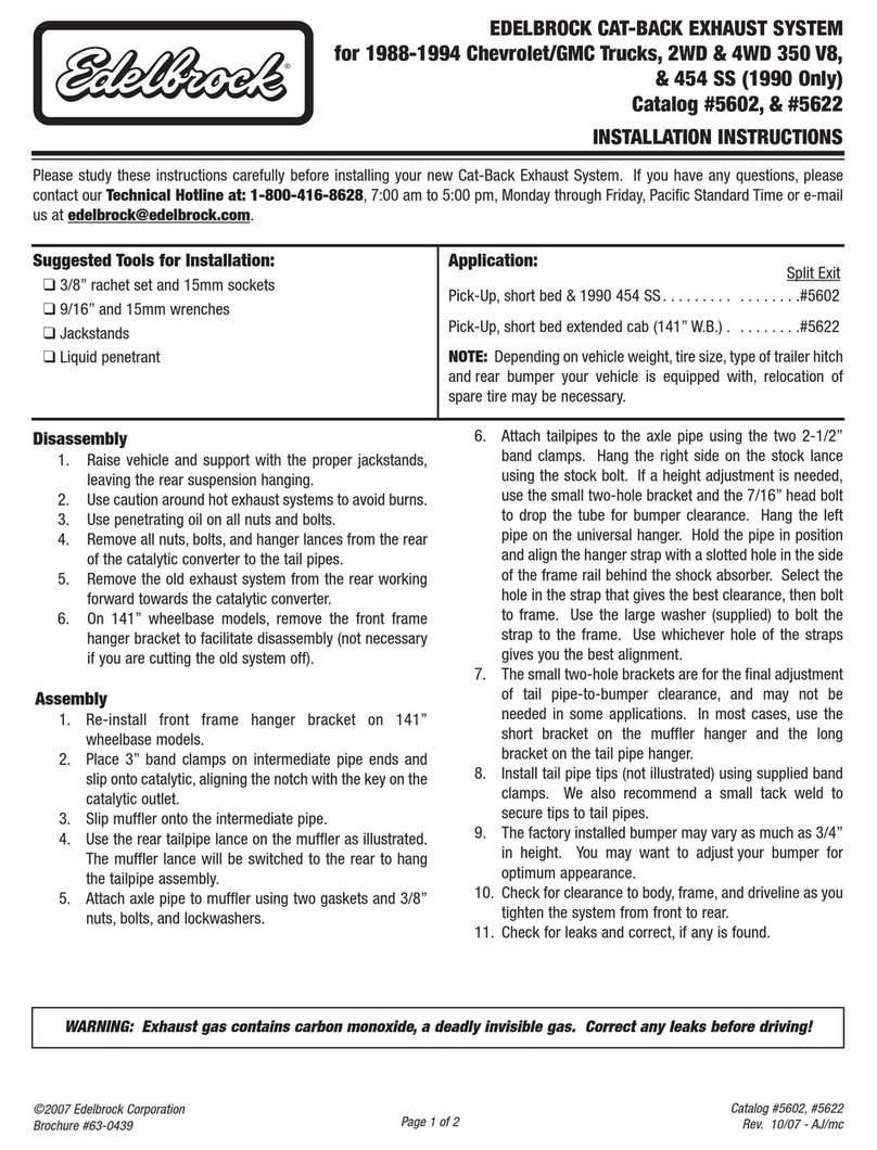 Edelbrock 5602 installation instructions