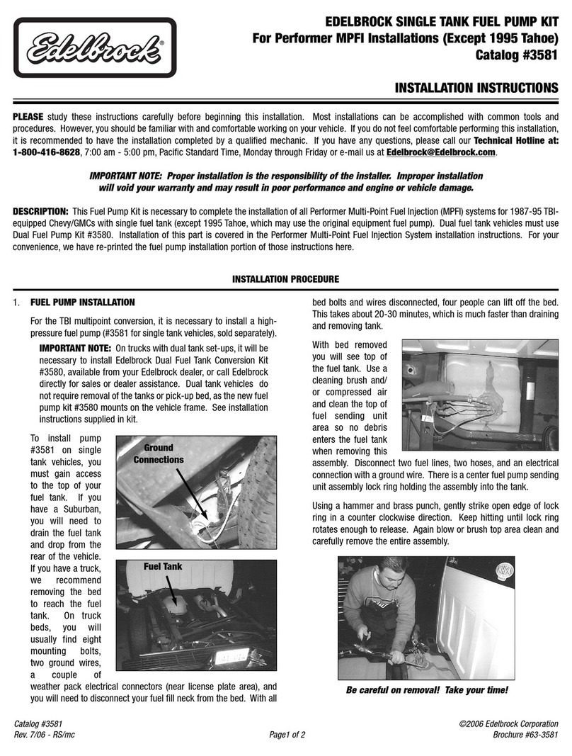 Edelbrock 3581 installation instructions Edelbrock 3581 installation instructions