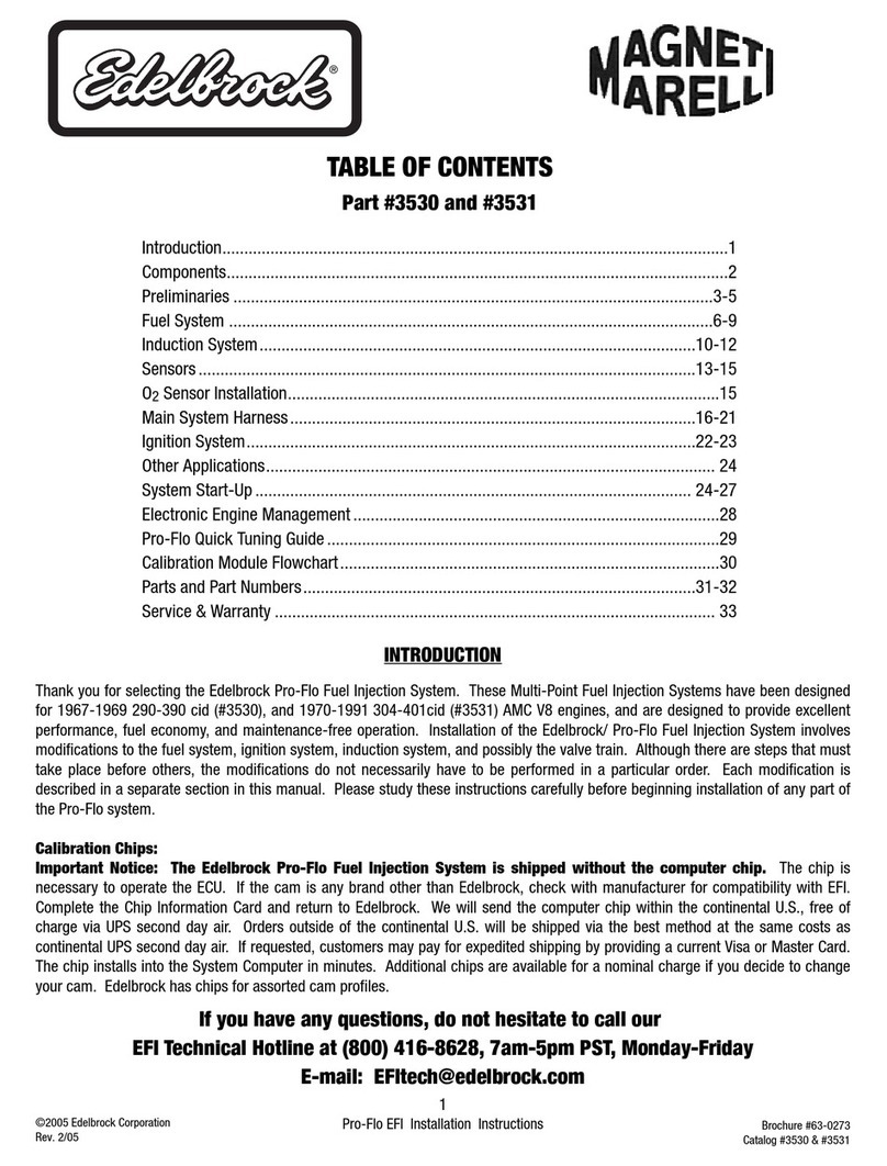 Edelbrock 3530 User manual