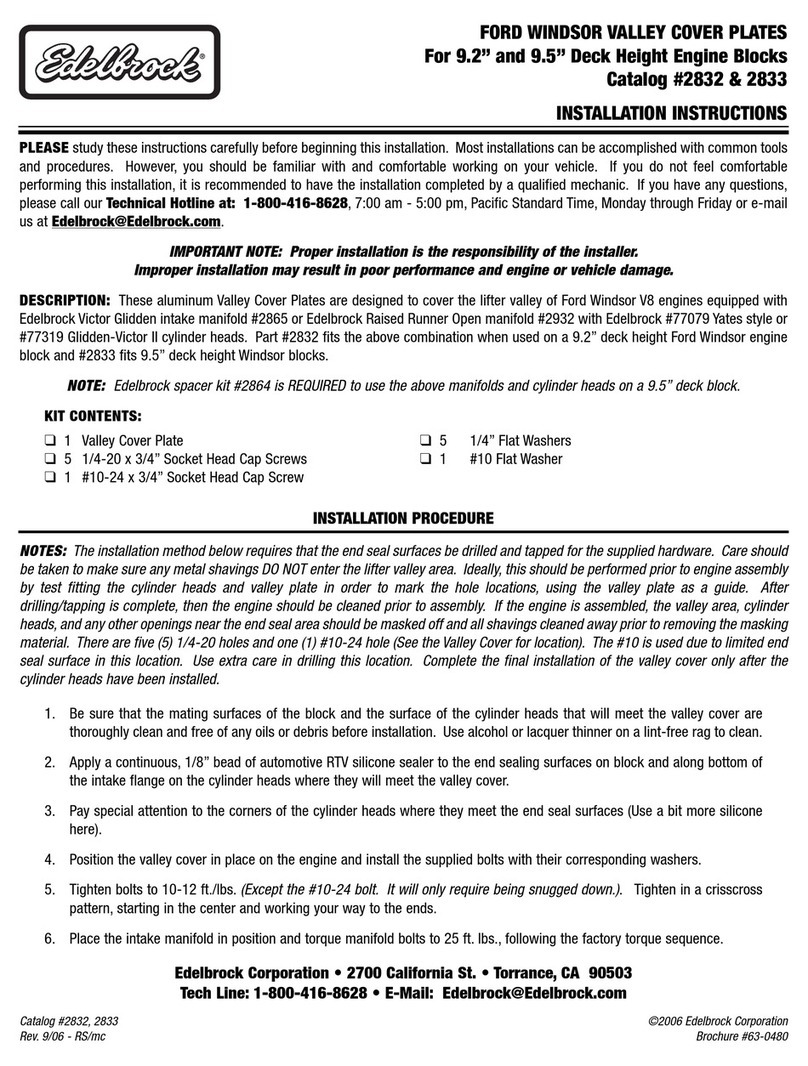 Edelbrock 2832 installation instructions