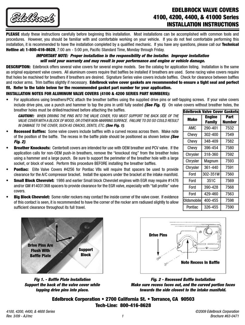 Edelbrock 41000 Series installation instructions