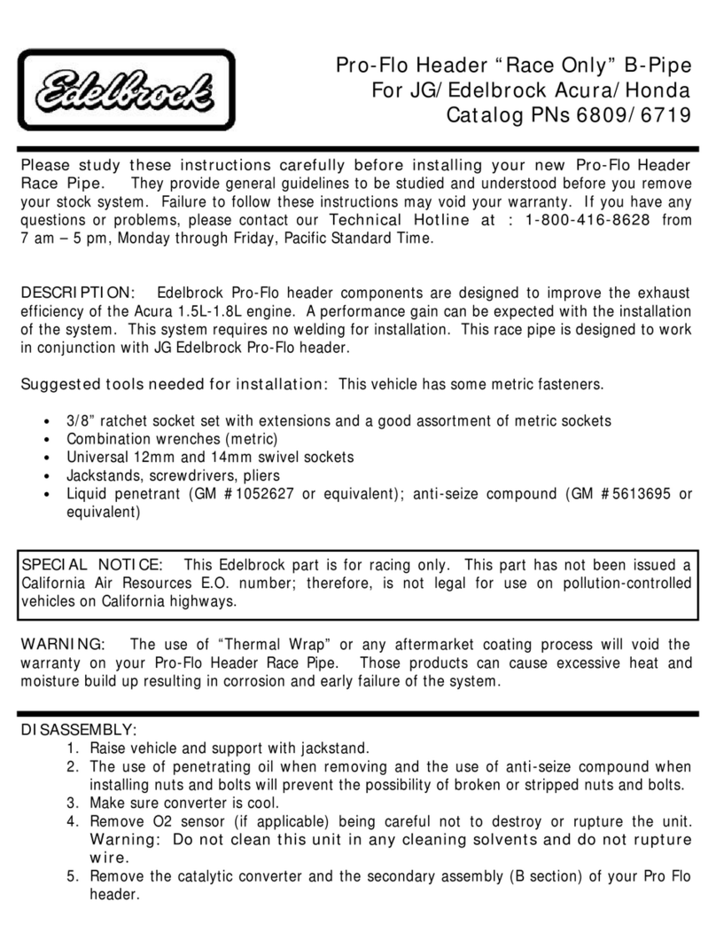 Edelbrock 6719 User manual