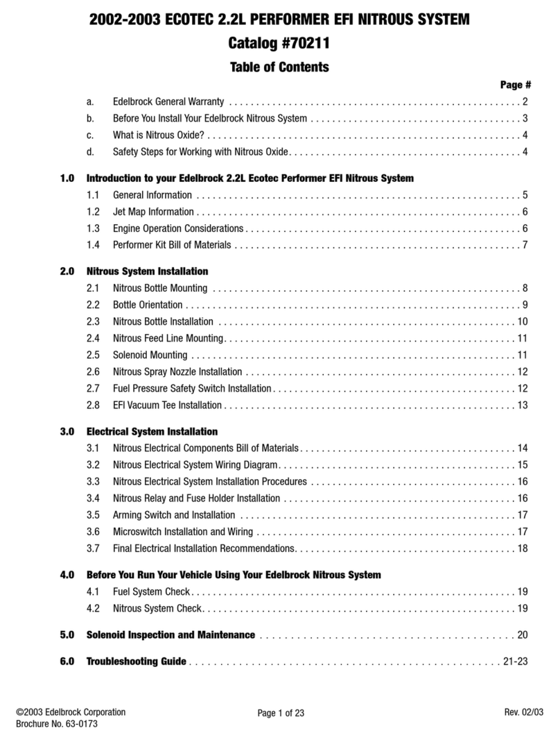 Edelbrock 70211 User manual