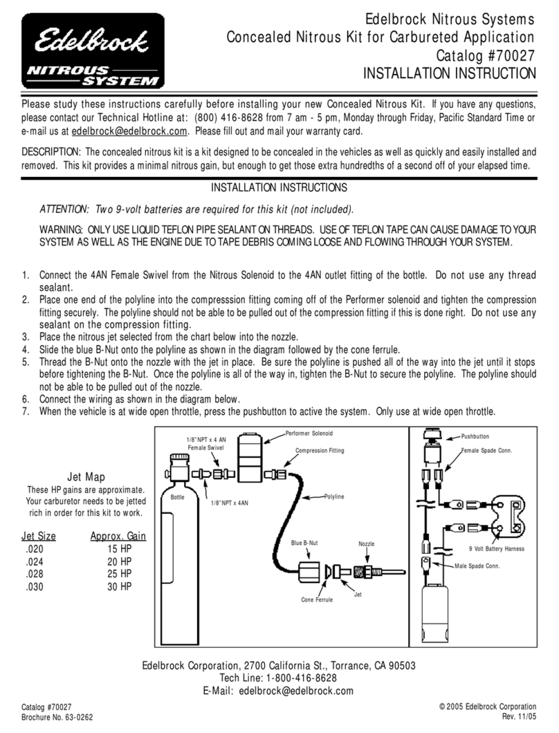Edelbrock 70027 User manual