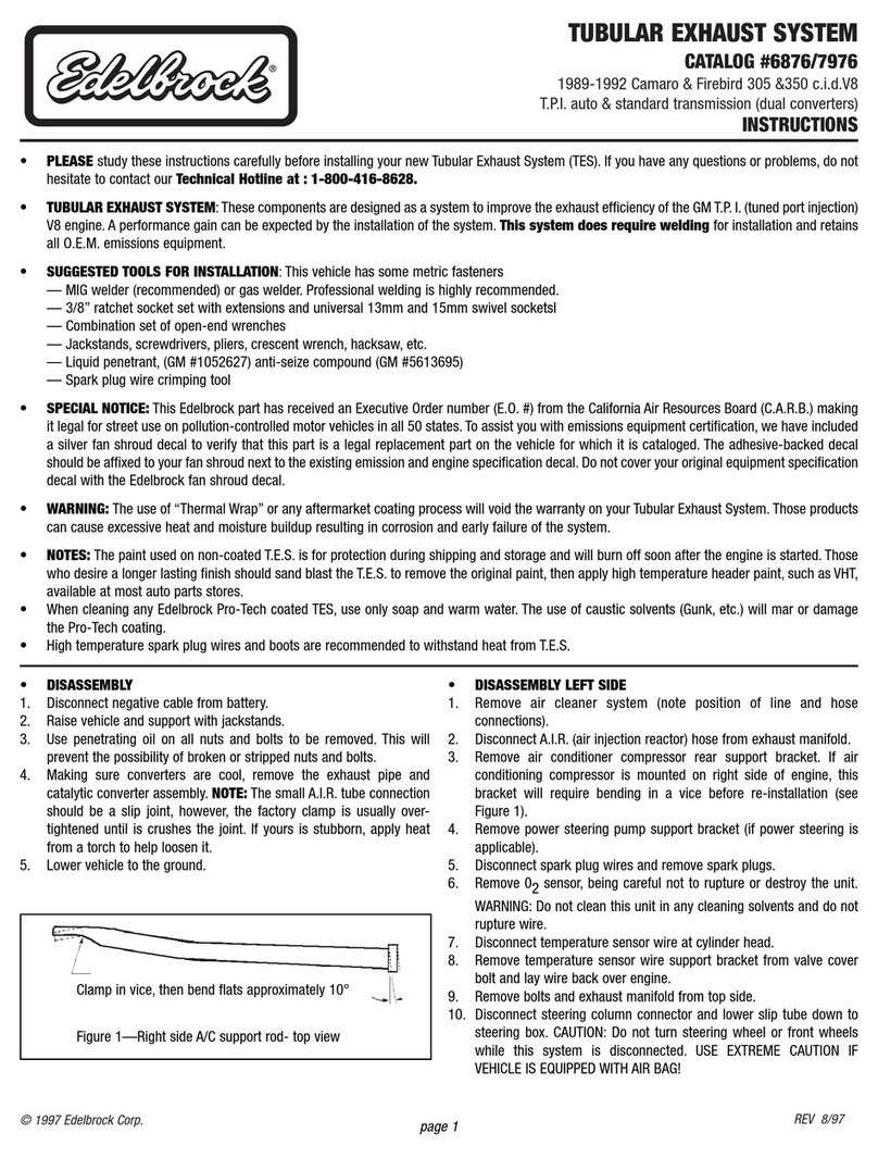 Edelbrock 6876 User manual