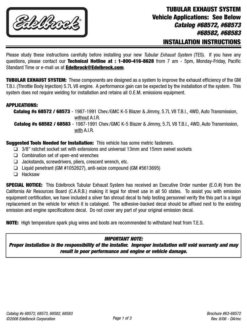Edelbrock 68572 installation instructions