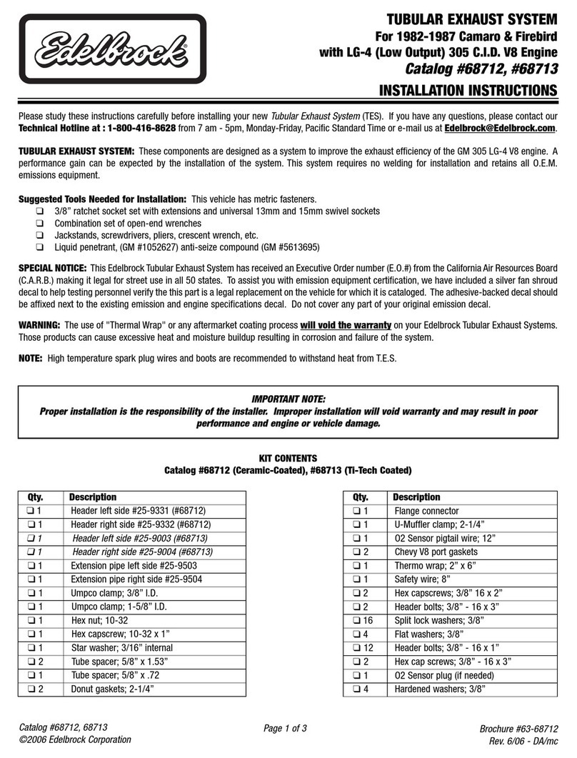 Edelbrock 68712 installation instructions Edelbrock 68712 installation instructions
