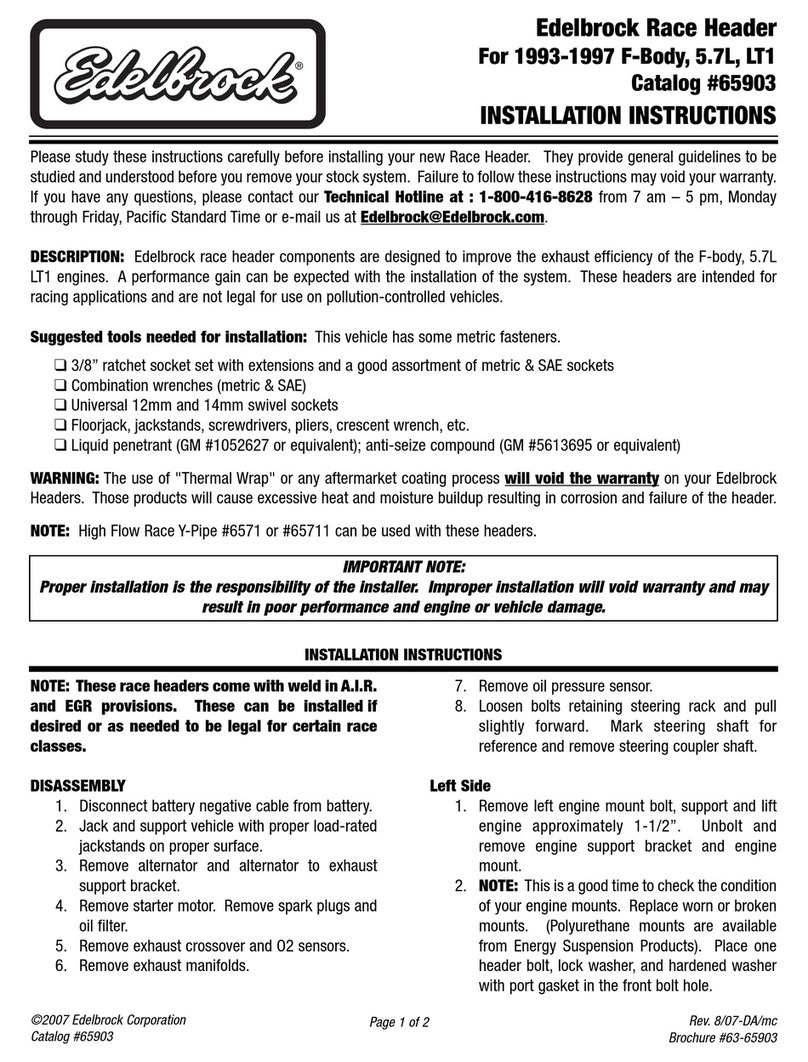 Edelbrock 63-65903 installation instructions Edelbrock 63-65903 installation instructions