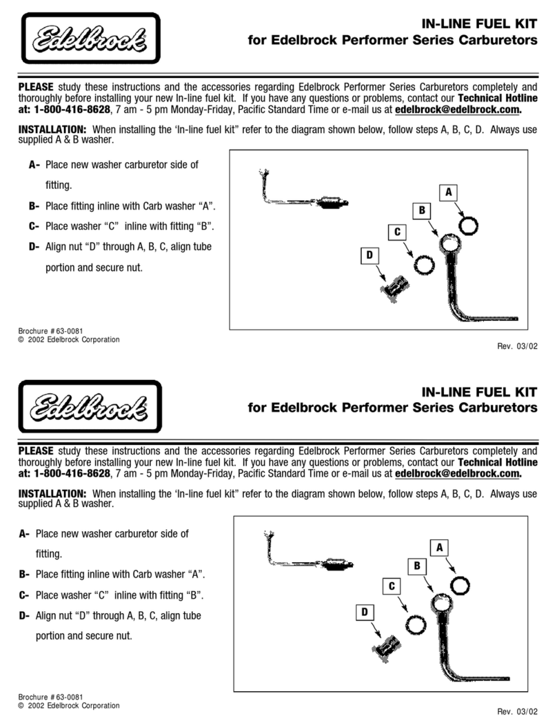 Edelbrock 63-0081 instructions Edelbrock 63-0081 instructions