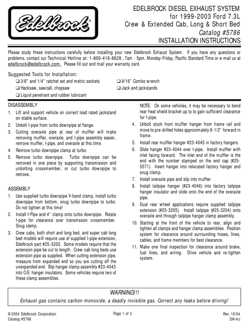 Edelbrock 5786 installation instructions Edelbrock 5786 installation instructions
