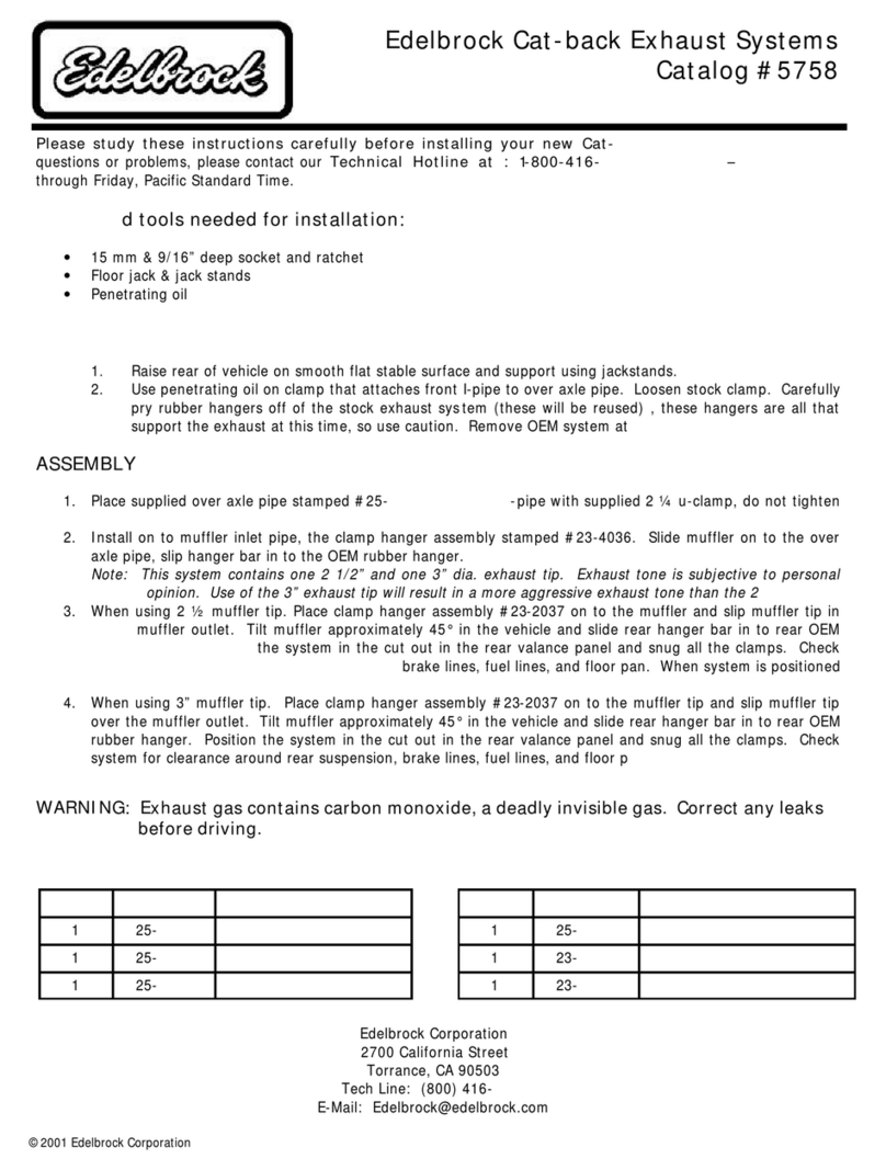 Edelbrock 5758 installation instructions