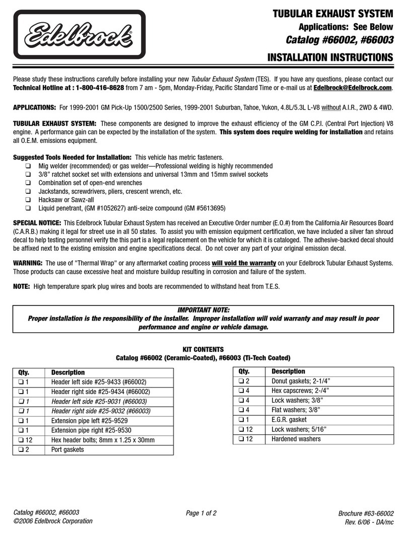Edelbrock 66002 installation instructions Edelbrock 66002 installation instructions