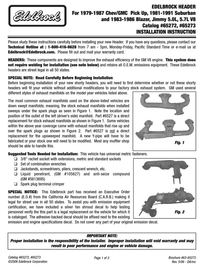 Edelbrock 65272 installation instructions