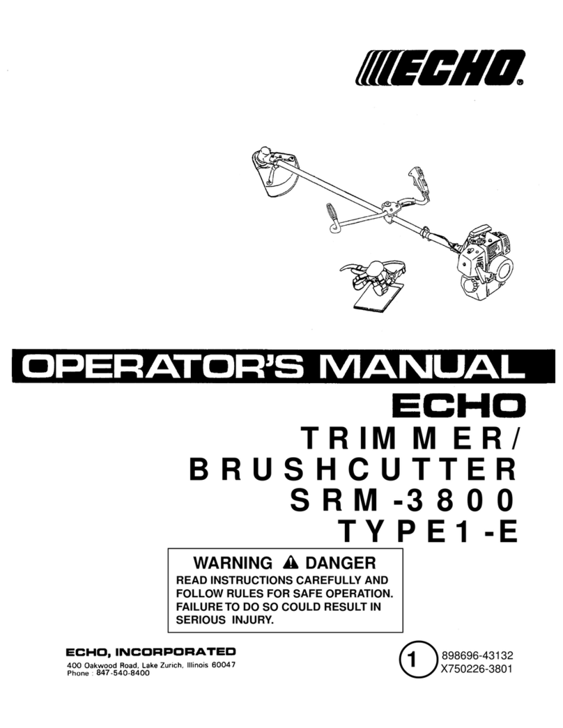 Echo SRM-3800 TYPE1-E User manual