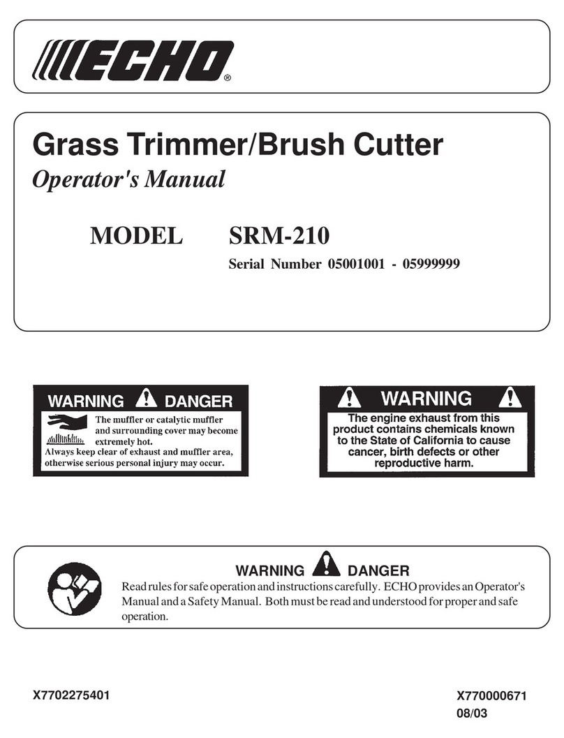 Echo SRM-210 Operator's manual